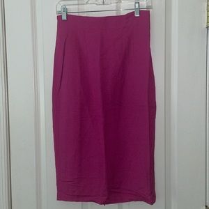 Newport News Dark Pink Pencil Skirt - Size 4